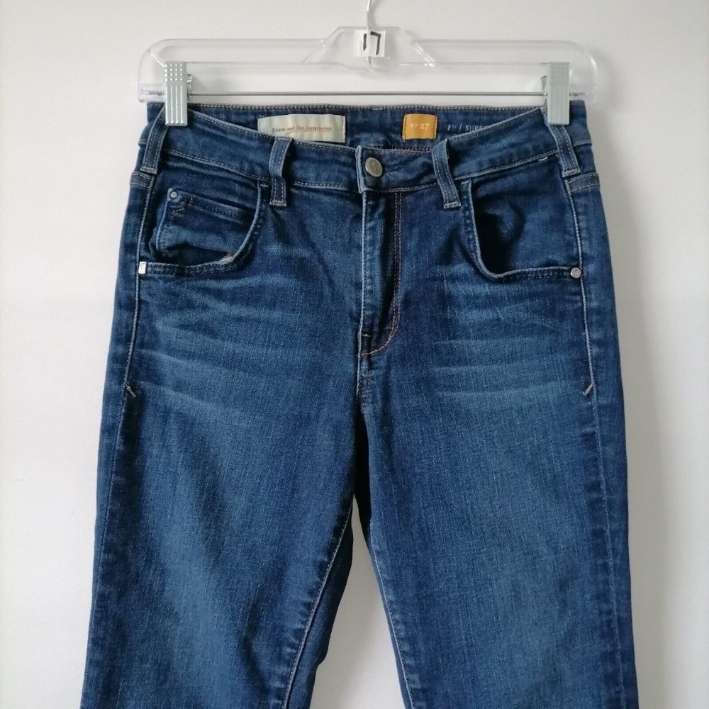 1921 Pilcro & The Letterpress Womens Blue Mid Rise Skinny Denim Jeans Size 29 - Picture 2 of 8